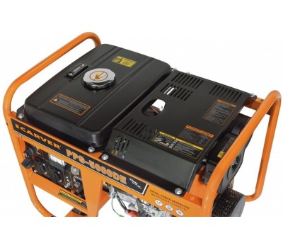 CARVER Дизельный генератор PPG - 5000DE, 220/12 В, 3.6кВт, с АКБ [01.020.00051]