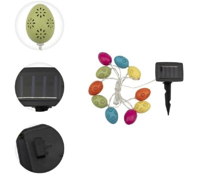 Rexant (602-268) Гирлянда садовая (каскад) Эклектика 4м, 3000К, с аккумулятором и выносной солнечной панелью Lamper