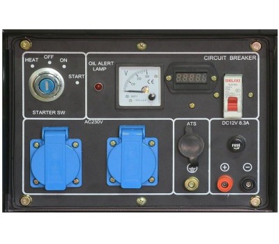 Генератор ТСС Дизельный генератор SDG 7000EHA, 220/12 В, 7кВт, на колёсах с АКБ [100033]