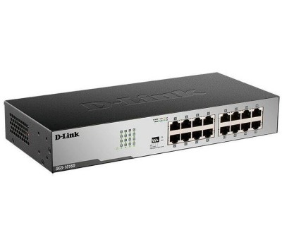 D-Link DGS-1016D/J1A Неуправляемый коммутатор с 16 портами 10/100/1000Base-T