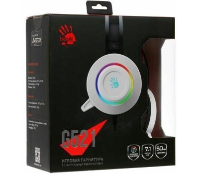 A4TECH A4 Bloody G521 WHITE 2.3м мониторные USB оголовье