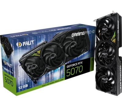 Видеокарта PALIT Видеокарта NVIDIA GeForce RTX 5070 PA-RTX5070 GAMINGPRO-S 12ГБ GamingPro, GDDR7, Ret [ne75070019k9-gb2050u]
