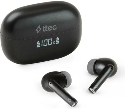 TTEC Наушники беспроводные AirBeat Pro ANC LCD TWS Bluetooth Headset. Цвет: черный