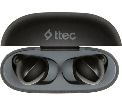 TTEC Наушники беспроводные AirBeat Pro ANC LCD TWS Bluetooth Headset. Цвет: черный