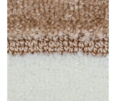 САНАКС - Коврик в ванную СИЛЬВЕР двойной, КОРИЧНЕВЫЙ, полосы, 60х100 + 50х60 см, 100% полиэстер. 00202