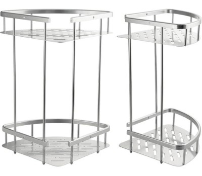 САНАКС - Полочка угловая, двойная, алюминиевая, с литым дном 22см 75069