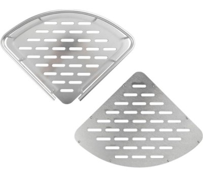 САНАКС - Полочка угловая, двойная, алюминиевая, с литым дном 22см 75069