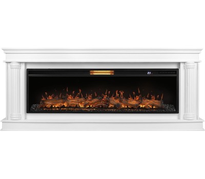 Камин электрический ROYAL THERMO Каминокомплект: Очаг Aurora RTFP/P-AR60LS, портал Olympia 60, белый