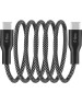 TTEC Кабель с магнитным креплением Braided USB-C-USB-C Magnetic 60W Fast Charging&Data Cable. Длина: 100см. Цвет: черный