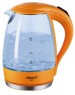 Чайник электрический ATLANTA ATH-2461 оранжевый стекло