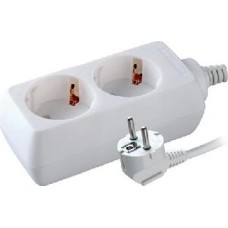 Электро удлинитель VOLSTEN S 2x5-Z (э/удл., земля 2 гн. 5 м., 10А, 2200 Вт.)