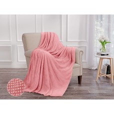 Плед ОРИОН НФ-00003262 Wellsoft luxe/Шахматка, роза/1,5 сп
