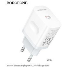 СЗУ BOROFONE (6941991121357) BA99A СЗУ 1Type-C 3.0A PD 20W , белый