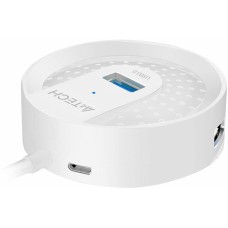 A4TECH Хаб (разветвитель) HUB-30, белый