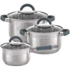 Набор кастрюль WEBBER BE-634/6 ( 2,1л.,3л.,4л.)