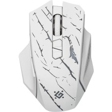 DEFENDER Мышь беспроводная Uran GM-503, игровая, радио, оптическая, USB, 3200dpi, белый [52504]