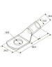 Наконечник REXANT Наконечник медный луженый ТМЛ 70–10–13 (70мм² - Ø10мм) ГОСТ 7386-80 (в упак. 2 шт.)