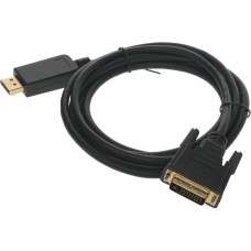 BURO Кабель аудио-видео 1.1v DisplayPort (m)/DVI-D (Dual Link) (m) 2м. позолоч.конт. черный (BHP DPP_DVI-2)