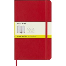 MOLESKINE Блокнот Classic Soft, 192стр, в клеточку, мягкая обложка, красный [qp617f2]