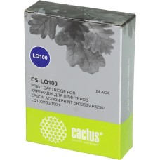 CACTUS Картридж CS-LQ100, черный / 8мм, 1.6м ( CS-LQ100