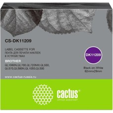Картридж CACTUS Картридж CS-DK11209, DK-11209, черный шрифт, белый фон, CS-DK11209