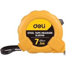 Рулетка DELI Рулетка DL9075B 7,5м*25мм, метрическая, ударопрочный корпус