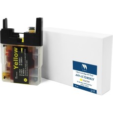 Картридж струйный NV PRINT Струйный картридж NVP LC-1280XLY (NV-LC1280XLY) Yellow для Brother MFCJ5910/6510/6910 (19 мл) совместимый