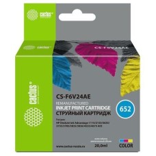 Картридж CACTUS Картридж CS-F6V24AE, 652, многоцветный / CS-F6V24AE