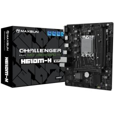 Материнская плата MAXSUN Материнская плата MS-Challenger H610M-H V1 WIFI H610, LGA1700, 2*DDR4, 1*PCIEx16, 1*PCIEx1, 1*M.2, 4*USB3.2Gen1, 6*USB2.0, 2*SATA3.0, 1G, VGA, HDMI, M-ATX, RTL
