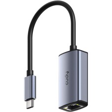CUDY Концентратор USB-C to Ethernet Adapter Aluminum Portable USB-C to Gigabit Ethernet Adapter, Compatible with Laptop, MacBook, Surface, PC with Windows, XP, Mac/Linux and more