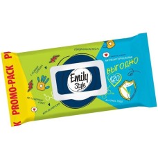 Салфетки влажные MASTER FRESH С0008178 Emily Style ЛАЙТ влажные салфетки ДЛЯ ВСЕЙ СЕМЬИ АНТИБАКТЕРИАЛЬНЫЕ с крышкой 120шт (М)