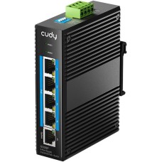 Коммутатор CUDY Коммутатор 5-Port Gigabit Industrial PoE Switch 5-Port Aluminum Industrial, 1000Mbps 5-Port RJ45, 802.3at/af, Din-rail design, Power supply: DC12~52V work temperature:-40 °C-80°C, Power Adapter Not Included