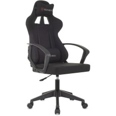 ZOMBIE Кресло игровое Carry черный/серый с подголов. крестов. пластик пластик черный