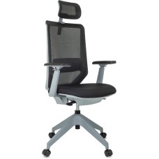 БЮРОКРАТ Кресло эргономичное MC-G611NL-H черный Elastic-102 с подголов. крестов.4-луч. пластик пластик серый