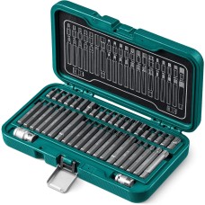 KRAFTOOL THS-42, 42 шт (HEX, TX, SPLINE) хвостовик 10 мм под квадрат 1/2″ набор специальных бит (26554)