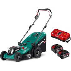 ЗУБР 40 В (2x20В), 460 мм, 2 АКБ LMS (4 Ач), газонокосилка аккумуляторная бесщеточная (ГКЛ-4046-42)