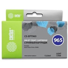 Картридж струйный CACTUS Картридж струйный CS-EPT965 T0965 светло-голубой (13мл) для Epson Stylus Photo R2880 с чипом