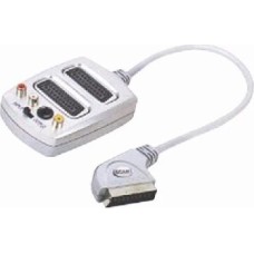 Аудио-видео шнур REXANT (17-1132) SCART PLUG - 2Х SCART SOCKET+3RCA JACK+S-VHS JACK W/SWITCH