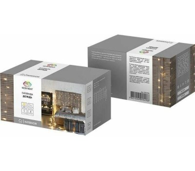 Электрогирлянды NEON-NIGHT (235-036) Гирлянда Светодиодный Дождь 1, 5х1, 5м тепло-белый