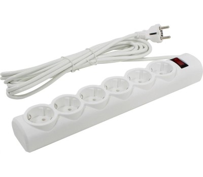 сетевой фильтр DEFENDER (99493) DFS 155 - 6 роз - 5м - белый