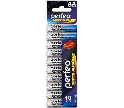 Элементы питания PERFEO LR6/10BL SUPER ALKALINE (120)