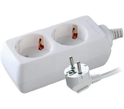 Электро удлинитель VOLSTEN S 2x5-Z (э/удл., земля 2 гн. 5 м., 10А, 2200 Вт.)