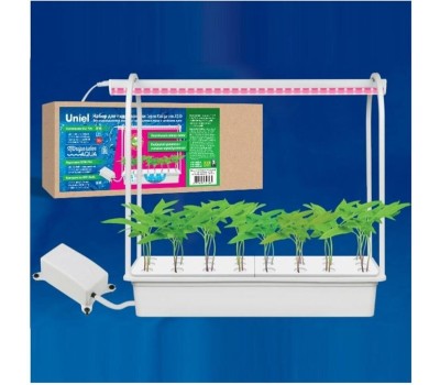 Светильник для растений светодиодный UNIEL (UL-00004496) для растений ULT-P44A-10W/SPSB IP40 AQUA WHITE