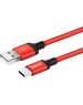 Кабель HOCO (6957531062875) X14 USB (m)-Type-C (m) 1.0м - красный/черный
