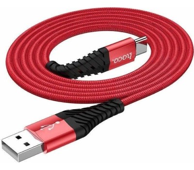 Кабель HOCO (6957531062875) X14 USB (m)-Type-C (m) 1.0м - красный/черный