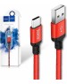 Кабель HOCO (6957531062875) X14 USB (m)-Type-C (m) 1.0м - красный/черный