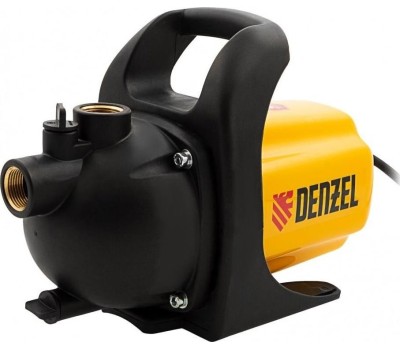 Насосы DENZEL Садовый поверхностный насос GP600, 600 Вт, 3000 л/ч, подъем 35 м, пластик 97201