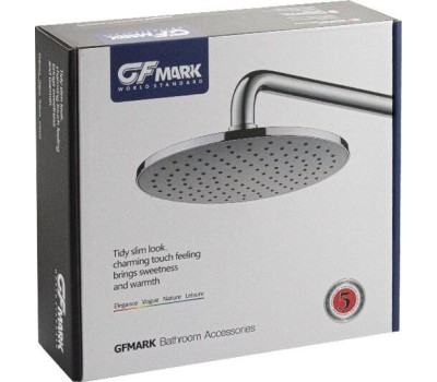 Лейка GFMARK 6046 Лейка большая, тропический душ круглая-ДУТАЯ, АНТИВАНДАЛЬНАЯ из нерж.стали марки SUS 304