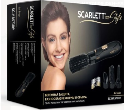 Прибор для укладки волос SCARLETT SC-HAS73I09 черный с золотом
