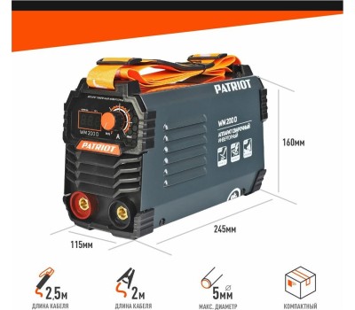 Сварочный аппарат PATRIOT 605302020 WM200D MMA